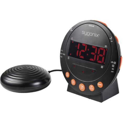 Sygonix SY-5266562 électronique Réveil noir Fluorescent chiffres 2 minuteries X225692 (1/5)