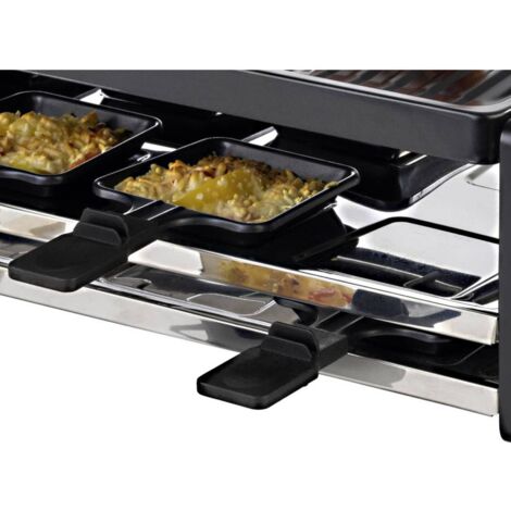 Korona 45070 Appareil à raclette 8 poêlons noir, argent