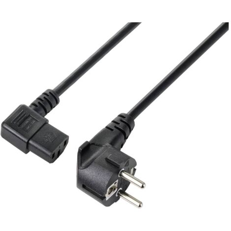 Sygonix SY-5243882 appareils IEC Câble de raccordement noir 3.00 m X590192 (1/2)
