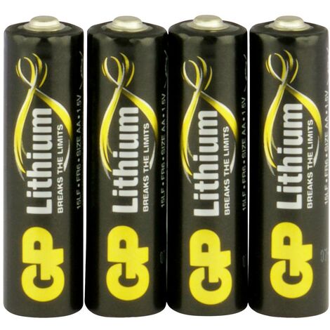 GP Batteries GP15LF562C4 Pile LR6 (AA) lithium 1.5 V 4 pc(s) livraison  gratuite