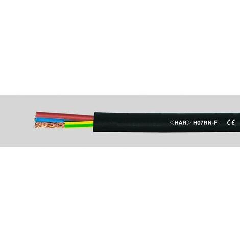 HELU 37020 Câble à gaine caoutchouc H07RN-F 2 x 1.5 mm² noir 100 m (1/2)