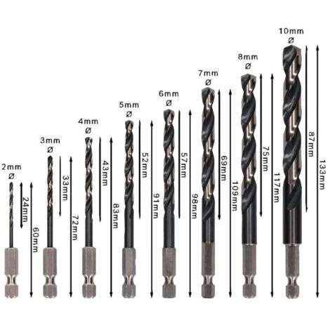 COFFRET DE 5 FORETS HÉLICOÏDAUX HSS POINTTEQ, 2 - 6 MM BOSCH - Topo Maroc