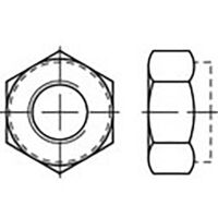 TOOLCRAFT TO-6864693 Écrou hexagonal M3 DIN 985 acier inoxydable V4A A4 100 pc(s)