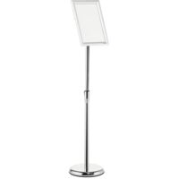 Durable 479823 Panneau d'information sur pied avec cadre rabattable en aluminium 1 x DIN A4 250 mm x 1205 mm x 250 mm 1