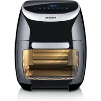 Severin FR 2446 Friteuse 11 l 2000 W fonction chaleur tournante, protection contre la surchauffe noir,argent