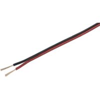 Câble haut-parleur TRU COMPONENTS 93030c484 1565746 2 x 0.8 mm² rouge, noir 100 m