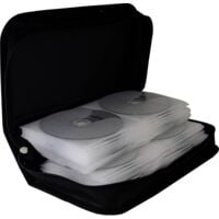 Pochette CD MediaRange BOX55 96 CDs/DVDs/disques Blu-ray Nylon® noir (l x H x P) 289 x 88 x 168 mm 1 pc(s)