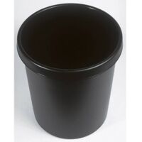 Corbeille à papier Helit the german H6106195 30 l (Ø x H) 35 cm x 40.5 cm Polyéthylène noir 1 pc(s)
