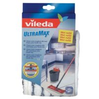 Vileda – Housse de rechange Ultramat 2 en 1 – Microfibre pour nettoyage humide – Humidité optimale pour parquets et sols stratifiés – Lavable jusqu'à 60°