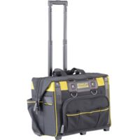 Stanley – Mallette à outils FatMax avec roulettes – FMST180148 – Nylon 600 deniers – Compartiments pratiques pour outils – Grande ouverture