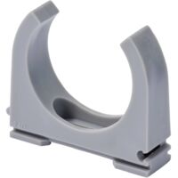 TRU COMPONENTS Clip de câble TC-12533308 Plage de Ø du faisceau 40 mm (max) gris 20 pc(s) Q222543