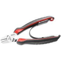 Facom – Pince coupante diagonale 160 mm – Coupe nette jusqu'à 2 mm – Alliage d'acier au carbone trempé – Ergonomique et résistant aux produits chimiques