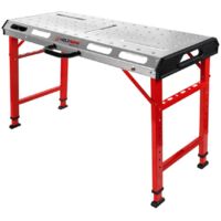 Holzmann – Table de soudage mobile ST2GO – Dimensions 1068 x 532 mm – Hauteur réglable 705 à 930 mm – Charge max 454 kg – Surface galvanisée 2 mm