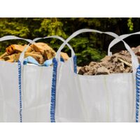 Big Bag 300L Sac Déchets Construction Jardin - Résistant UV 65x65x71 Cm Perel