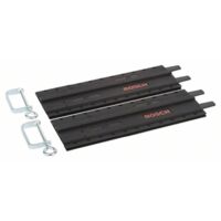 Bosch – Rail de guidage 2 pcs en plastique avec pinces-étaux – Compatible avec guide parallèle 2608040289 – Fixation sûre sur surface de travail