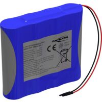 Ansmann 2S2P Akkupack 4x 18650 Kabel Li-Ion 7.2V 5200mAh Pack de piles rechargeables 4x Li-Ion 7.2 V 5200 mAh