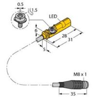 Turck Capteur de champ magnétique PNP BIM-UNT-AP7X-0,3-PSG3S