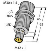 Turck Capteur inductif affleurant PNP, fermeture BI15-M30-AP6X-H1141