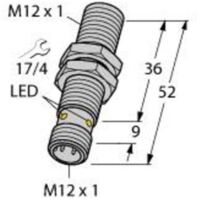 Turck Capteur inductif affleurant NPN, fermé BI2-M12-AN6X-H1141