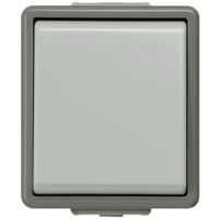Interrupteur d'éclairage série Delta IP44 Gris ( Prix pour 1 )
