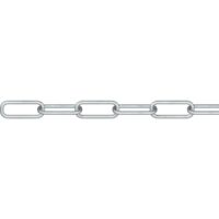 dörner + helmer 171836G Chaîne ronde en acier argent acier étamé par galvanisation 30 m