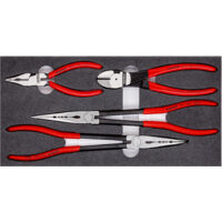 KNIPEX 00 20 01 V16 Jeu de pinces sur plateaux en mousse 4 pièces