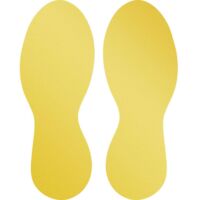 Durable 104704 Forme de marquage au sol pied, amovible jaune 5 paire(s) (l x H) 90 mm x 240 mm
