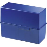 HAN Boîte à fiches bleu 975-14 500 cartes A5 horizontal