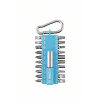 Bosch – Jeu d'embouts 2607002822 – 20 pièces avec porte-embout magnétique – Pour vis courantes Phillips et Pozidriv – Crochet enclipsable