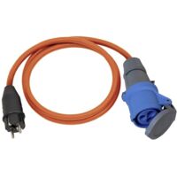 Brennenstuhl – Câble adaptateur électrique 16 A 230 V 1,5 m – 1132910025 – Prise mâle + contact de protection – Raccord CEE 16 A 3 pôles