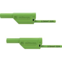 Schützinger VSFK 8700 / 2.5 / 200 / GN Cordon de mesure de sécurité mâle 4 mm mâle 4 mm 200.00 cm vert 1 pc(s) Y487232