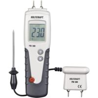 Voltcraft – Humidimètre pour bois dur FM300 – Mesure invasive d'humidité 6 à 99 % vol – Capteur de contact inclus – Plage de température -35 à +80 °C