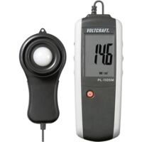 Voltcraft – Luxmètre 0 - 1999 W/m² – PL110SM – Précision ± 10 W/m² – Affichage numérique – Mesure rayonnement solaire