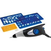 Appareil de gravure multifonction Dremel 290, 35 watts, kit de gravure avec 3 accessoires et 4 embouts pour graver le bois, le verre, la céramique, le métal, le plastique, le bois et le cuir