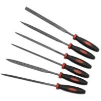 AERZETIX C45955 Lime/Râpe à Bois Demi-Ronde 250mm - Outil Menuisier Avec Poignée Bi-Matière