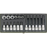 Proxxon – Coffret cliquet et douilles 18 pièces – Propulseur 1/2" (12.5 mm) – Sortie denture multiple XZN – Acier chrome-vanadium
