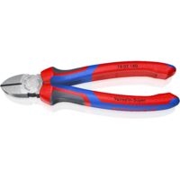 KNIPEX 70 02 180 Pince coupante de côté avec poignées comfortables atramentisée noire 180 mm