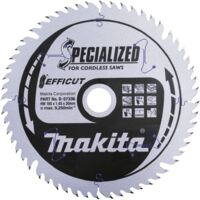 Makita – Lame de scie circulaire 165 mm – B57336 – 56 dents EFFICUT pour bois dur – Épaisseur 1.45 mm – Ø alésage 20 mm