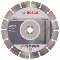 Bosch – Disque à tronçonner pour meuleuse – Diamètre 230 mm – Épaisseur 2,3 mm – Alésage 22,23 mm – Pour béton armé – Lot de 1