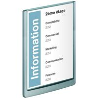 Durable Plaque de porte 486737 (l x H) 210 mm x 297 mm graphite 486737