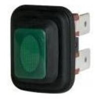 interBär 3658-250.22 3658-250.22 Interrupteur à pression 250 V 16 A 1 x Off/On à accrochage vert IP65 1 pc(s)