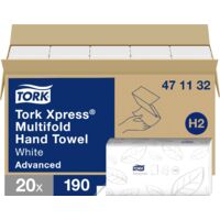 Essuie-main en papier TORK 471132 (L x l) 23.4 cm x 21.3 cm blanc 1 pc(s) W138532