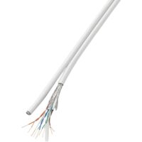Câble réseau CAT 6 SF/UTP TRU COMPONENTS CAT 6/CCA 1567362 8 x 2 x 0.196 mm² blanc 100 m