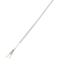 TRU COMPONENTS 1567173 Câble d'alarme LiYY 2 x 0.14 mm² blanc 50 m