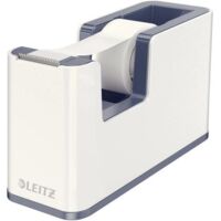 Leitz Dérouleur de ruban adhésif WOW Duo Colour blanc, gris Largeur du rouleau (max.): 19 mm Longueur du rouleau (max.)