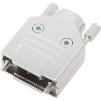 Capot SUB-D 9 pôles encitech MHDM09-K 6560-0136-01 tout en métal 180 ° argent 1 pc(s) X952261
