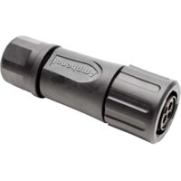 Amphenol RTS 6BS 10N 2S03 Cosse cylindrique mâle femelle, droit Nombre total de pôles: 4 Série (connecteur rond): Ecoma
