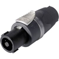 Fiche haut-parleur mâle, droit Sommer Cable NL4FX-SOM Nombre de pôles: 4 noir 1 pc(s) D94191