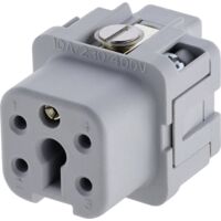 Insert femelle Nombre total de pôles 4 + PE Amphenol C146 10B004 002 4-1 Heavy/mate® C146 1 pc(s) D28629