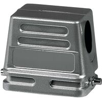 Amphenol C146 21R010 500 1 boîtier de tulle 2 étrier transversal, 1 sortie de câble sur le côté, bas de forme 1 pièce